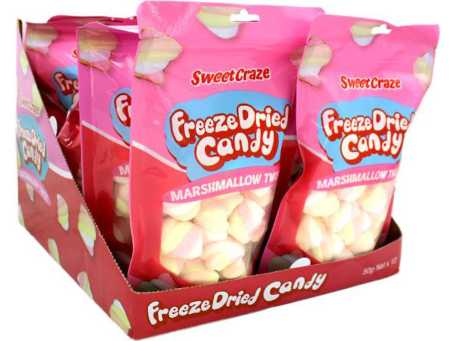 FREEZE DRIED CANDY MARSHMALLOW 50G UN12