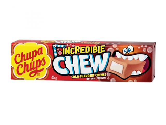CHUPA CHUPS COLA INCREDIBLE CHEW 45G UN20
