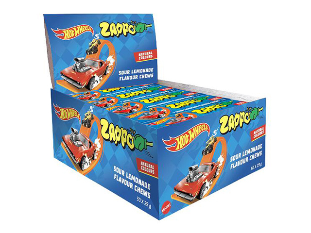 ZAPPO HOT WHEELS SOUR LEMONADE CHEWS 29G UN30