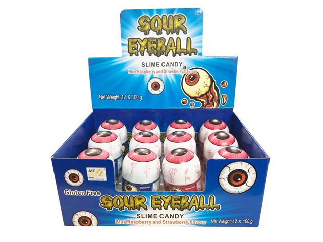 SOUR EYEBALL SLIME 100G UN12