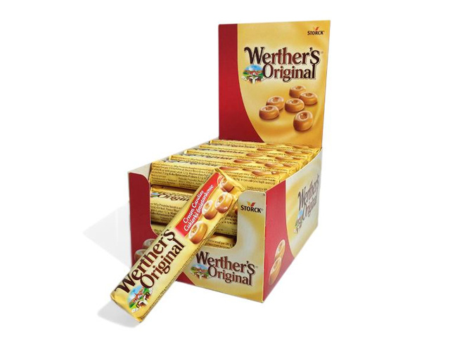 WERTHERS ORIGINAL HARD STICKS 50G UN24