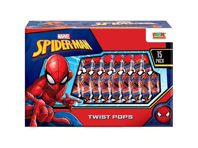 SPIDERMAN 15PC TWIST POPS 180G