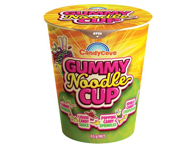 CANDYCOVE GUMMY NOODLE CUP UN12