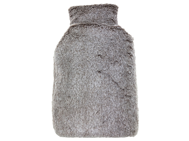 HOT WATER BOTTLE COVER PLUSH BEIGE