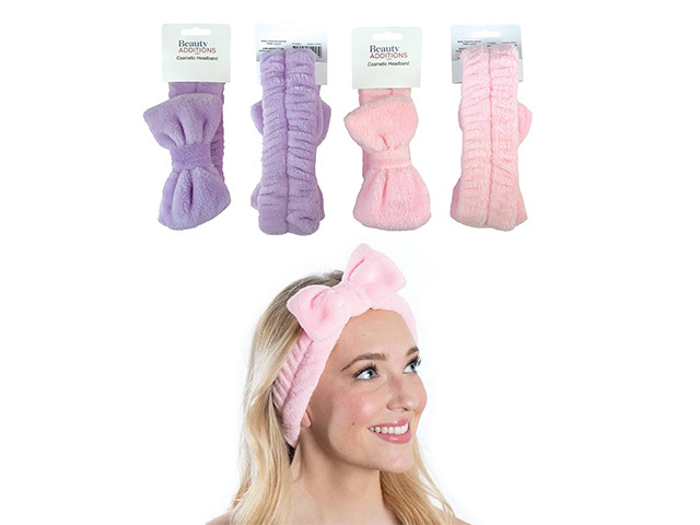 BOW COSMETIC HEAD BAND SOLD QTY12