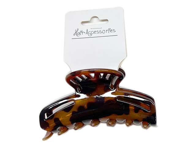 HAIR CLAW BROWN AMBER SOLD QTY 12