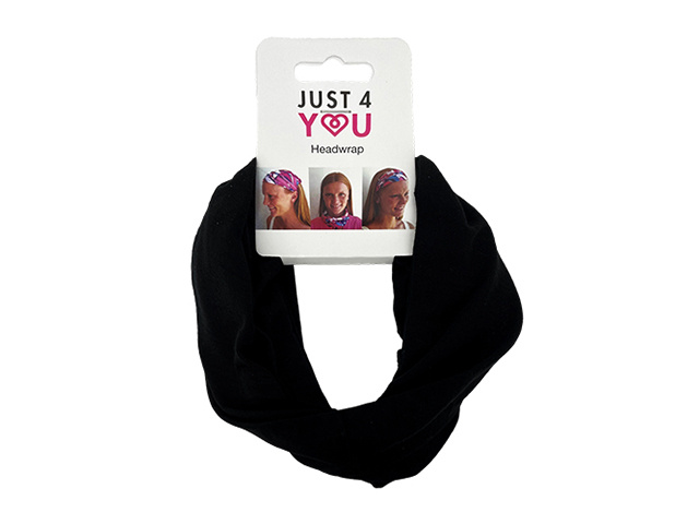 HEADWRAP BLACK QTY 12