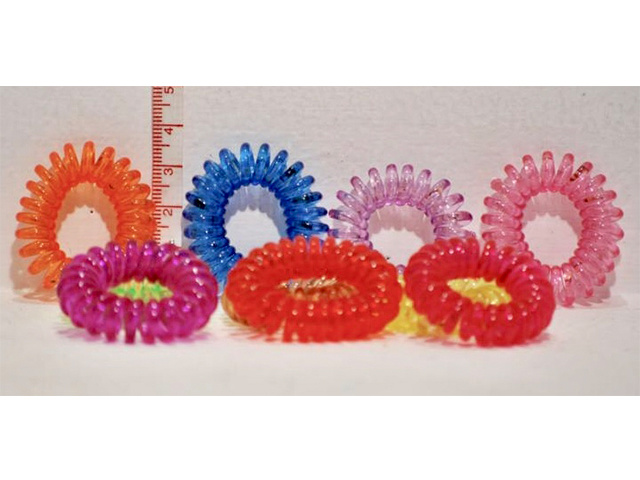 HAIR RINGS ASST COLOURS UN100