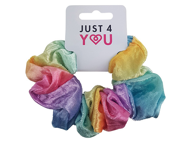SCRUNCHIE VELVET RAINBOW UN12