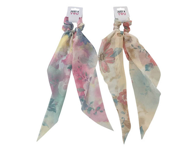 SCRUNCHIE TASSEL MULTI TIE DYE SOLD QTY12