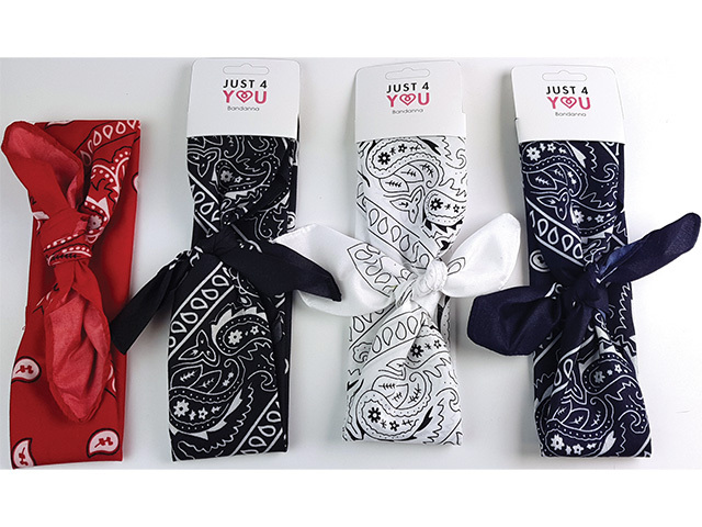 BANDANA PAISLEY ASST SOLD QTY12