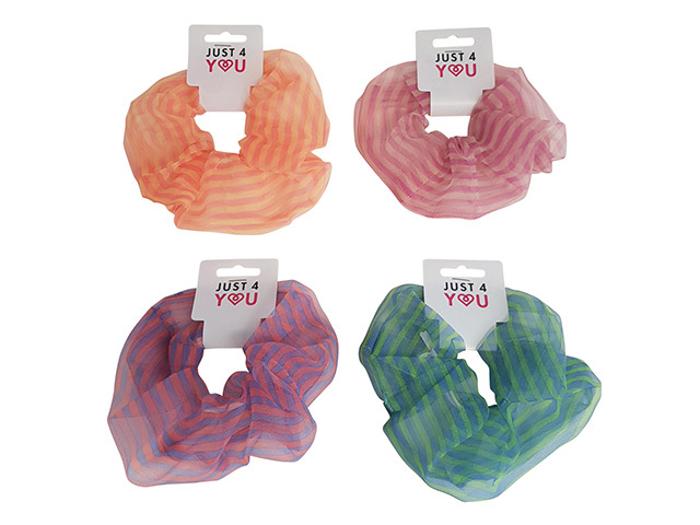 SCRUNCHIE JUMBO ORGANZA SOLD QTY12