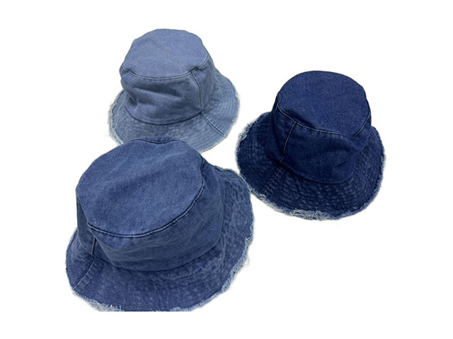 FASHION BUCKET HAT WITH DENIM LOOK 3ASST
