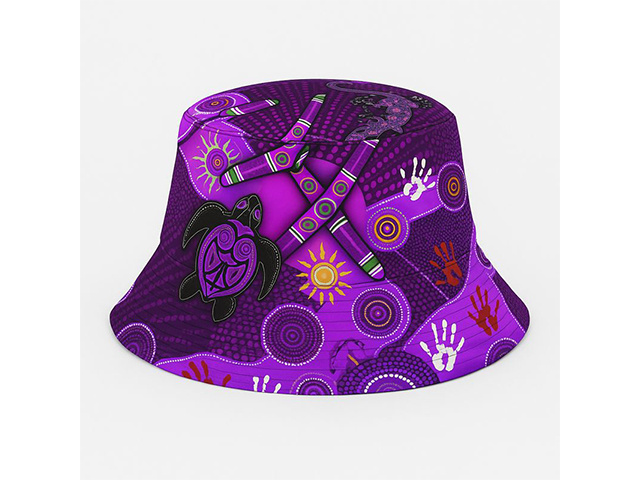 PURPLE BUCKET HAT