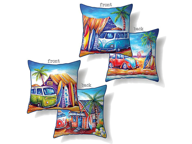 45X45CM KOMBI CUSHION 2ASST