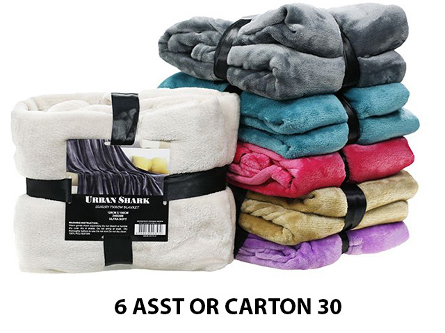 LUXURY THROW BLANKET 120X150CM 240GSM