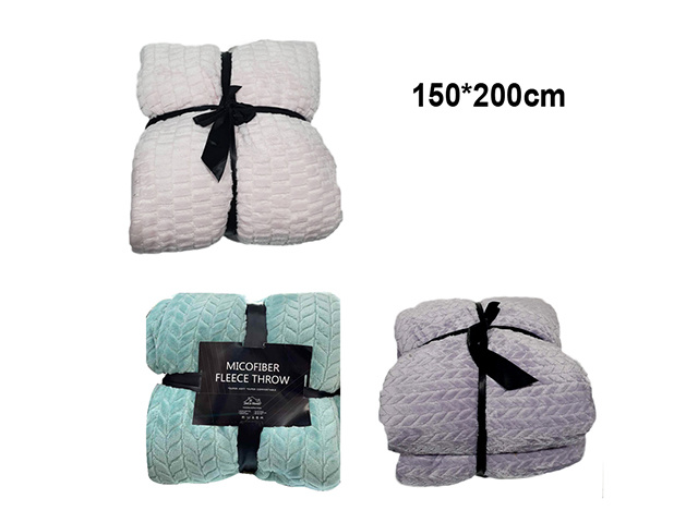 WINTER FLEECE BLANKET 2LAYER 150X200CM SOLD QTY6