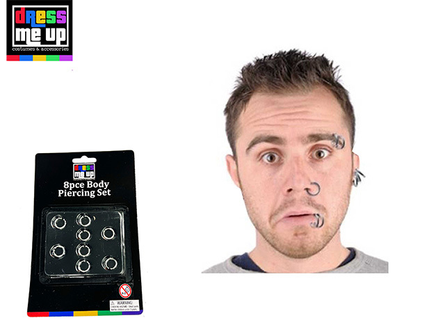 BODY PIERCING 8PCE SET SOLD QTY12