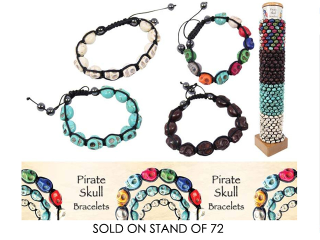 SKULL BRACELET WITH DISPLAY 4A UN72