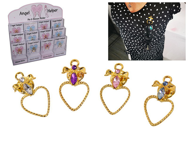 ANGEL PIN GLASSES HOLDER 4ASST UN12