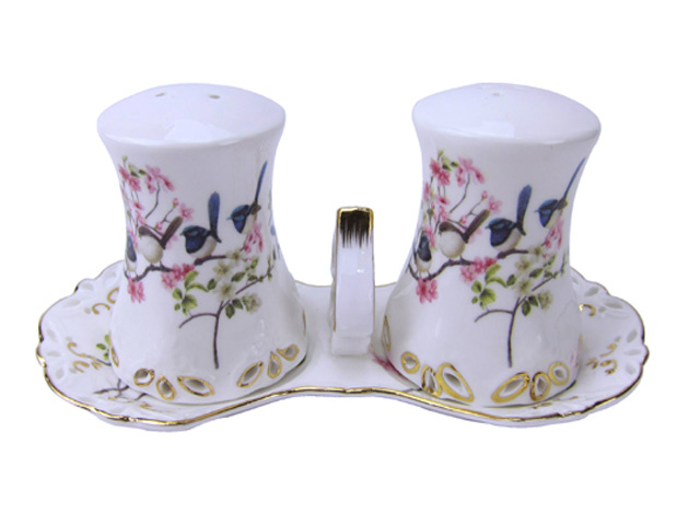 BLUE WREN SALT &amp; PEPPER SET