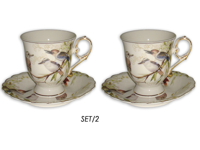 KOOKABURRA 2 CUPS 2 SAUCERS
