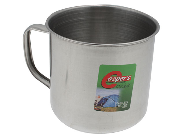 STAINLESS STEEL CUP 350ML SOLD QTY6