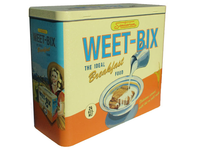 METAL WEETBIX TIN