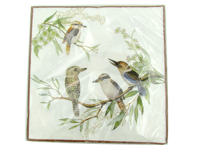 KOOKABURRA NAPKINS 20PK 20CM