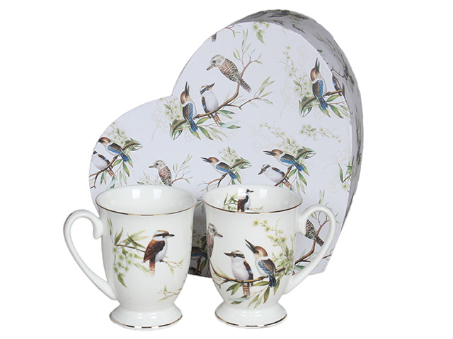 KOOKABURRA 2PC MUG SET IN HEART