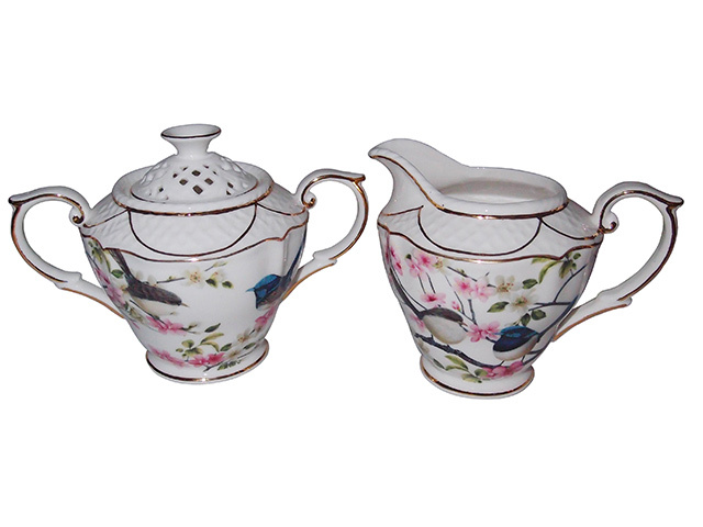 BLUE WREN SUGAR AND CREAMER SET