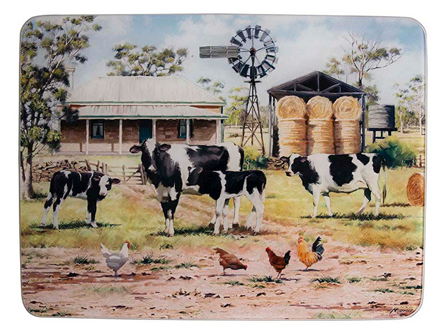 A FARMING LIFE MOTHER AND CALF SURFACE PROTECTOR