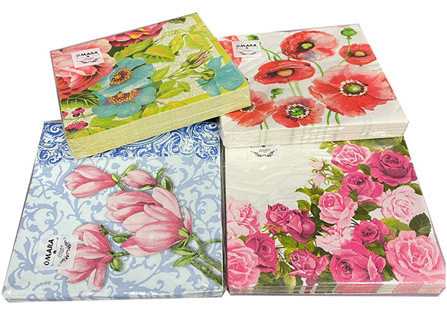 NAPKINS 3PLY 4ASST