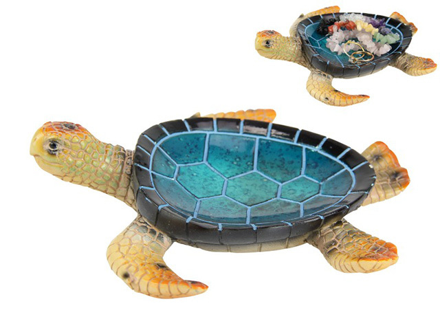 16CM BLUE TURTLE DISH QTY 3
