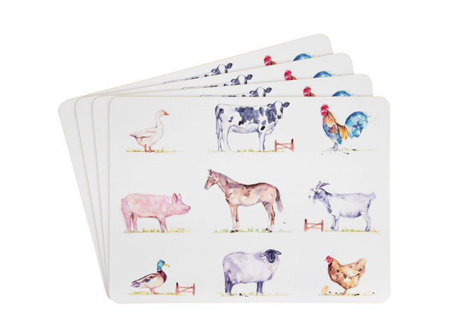 COUNTRY LIFE PLACEMATS SET 4