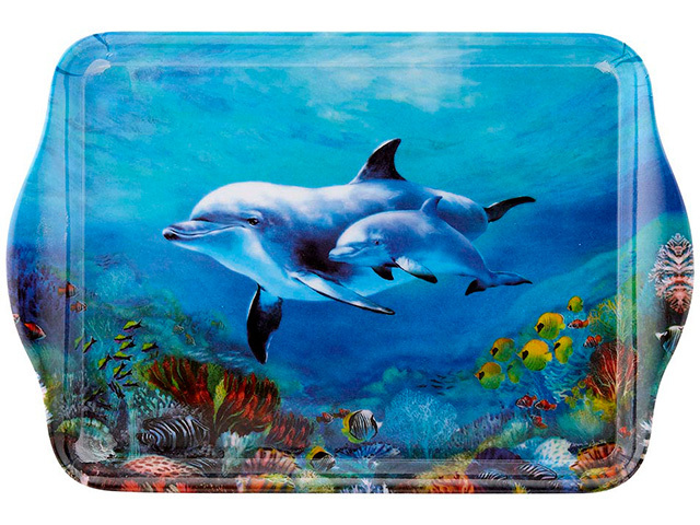 PLAYFUL DOLPHINS REEF EXPLORING SCATTER TRAY