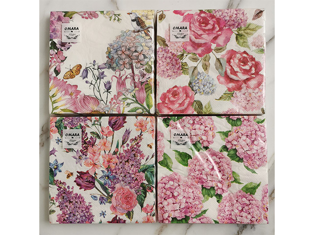 NAPKIN 3PLY 33CM 4ASST