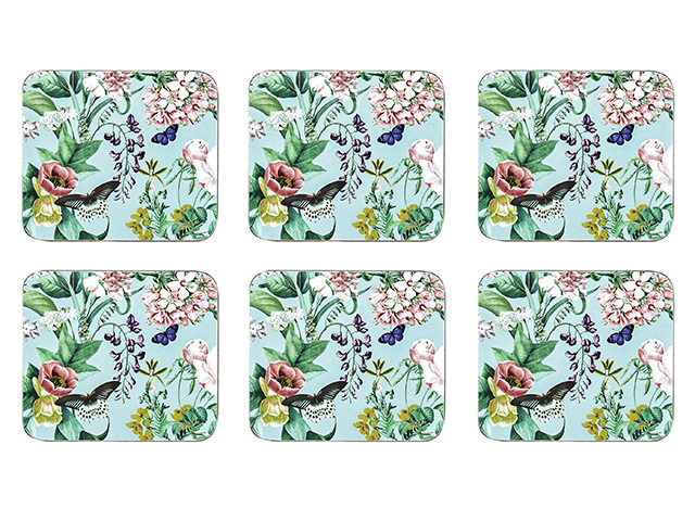 ROMANTIC GARDEN COASTER 6PK