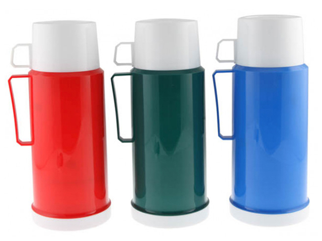 VACUUM FLASK 1L GLASS BOROSILICATE 3ASST