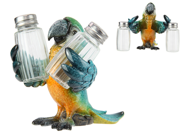 14CM PARROT BIRD SALT AND PEPPER SET