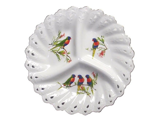RAINBOW LORIKEETS PLATTER 30CM