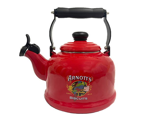 ARNOTTS 2.1L ENAMEL WHISTLING KETTLE