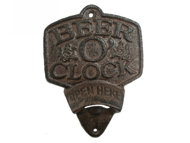 BEER OCLOCK BOTTLE OPENER 15CM