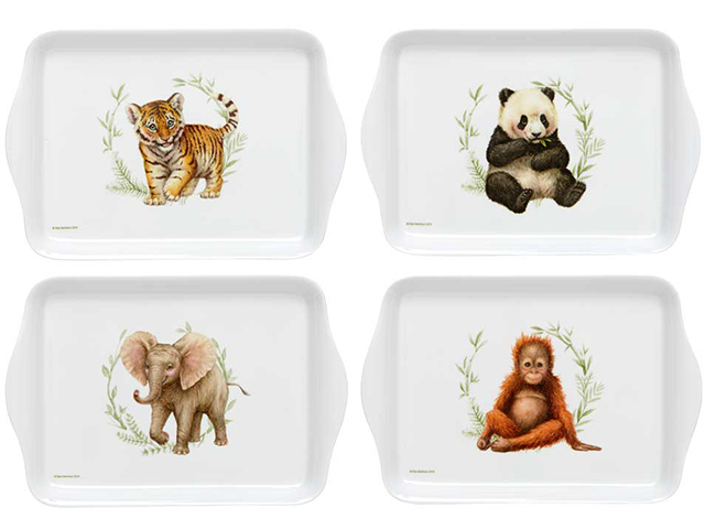 WILD BABY ANIMALS SCATTER TRAY ASST