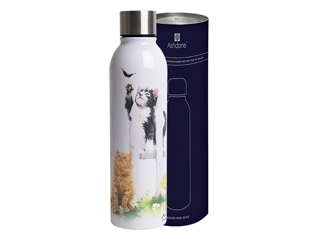 KITTEN ADVENTURE CHASING BUTTERFLIES DRINK BOTTLE