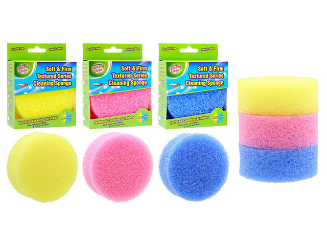 SOFT AND FIRM TEXTURED CLEANING SPONGE