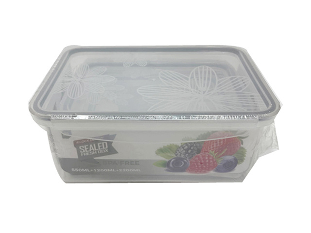 PLASTIC FOOD CONTAINER SET 3