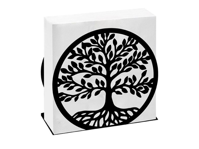 METAL TREE OF LIFE NAPKIN HOLDER 15CM