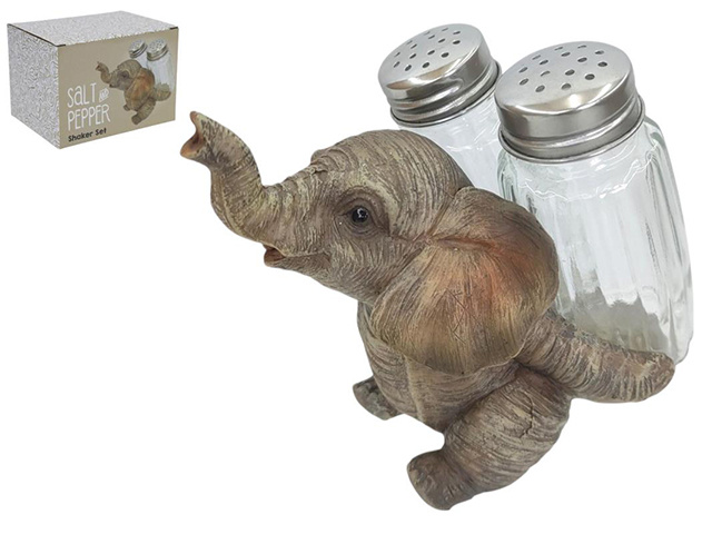 10CM ELEPHANT SALT AND PEPPER SHAKER