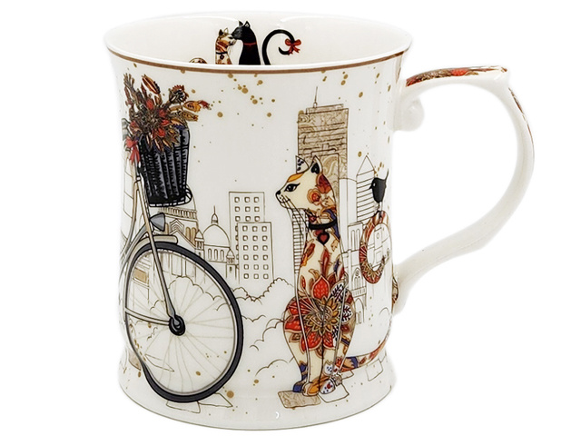 CAT COUPLE BIKE MUG 415CC